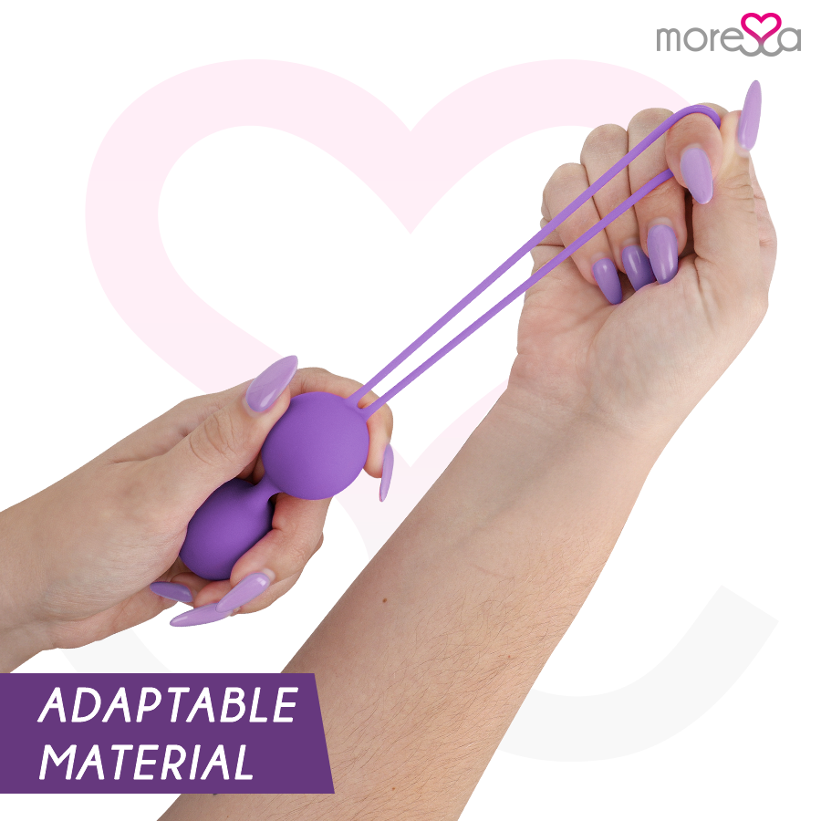 MORESSA - OSIAN TWO ENTRENAMIENTO SUELO PELVICO 101gr PREMIUM SILICONA LILA