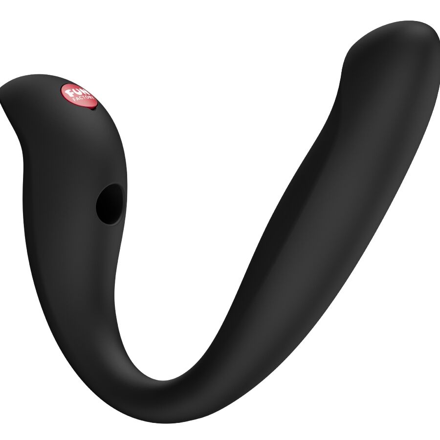 FUN FACTORY - VELOCE DOBLE VIBRADOR INSERTABLE AIR PULSE NEGRO